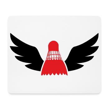 Badminton - Tapis de souris (format paysage) - blanc - Devant