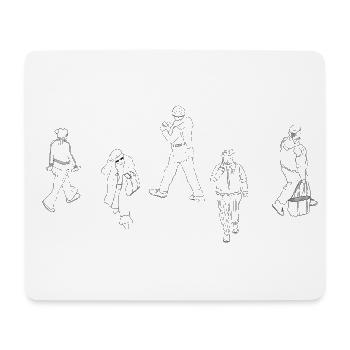Nous sommes l'art - Tapis de souris (format paysage) - blanc - Devant