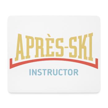 Après-Ski – Instructor (Concave / Après Ski / 3C) - Mouse Pad (horizontal) - white - Front