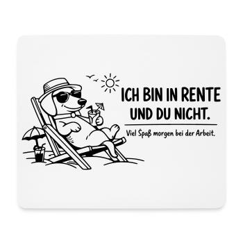 Funny Pensioner Picture Saying Dachshund - Mouse Pad (horizontal) - white - Front