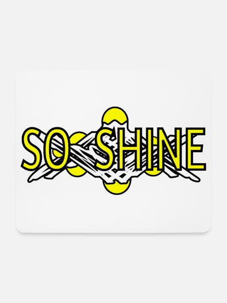 So_Shine - Mouse Pad (horizontal) - white