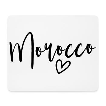 Marokko Herz Frauenliebe Marokko - Mousepad (Querformat) - Weiß - Vorne