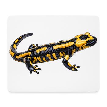 Fire salamander design - Mouse Pad (horizontal) - white - Front
