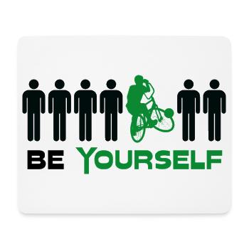 Cycling ball, cycleball, indoor cycling - Mouse Pad (horizontal) - white - Front