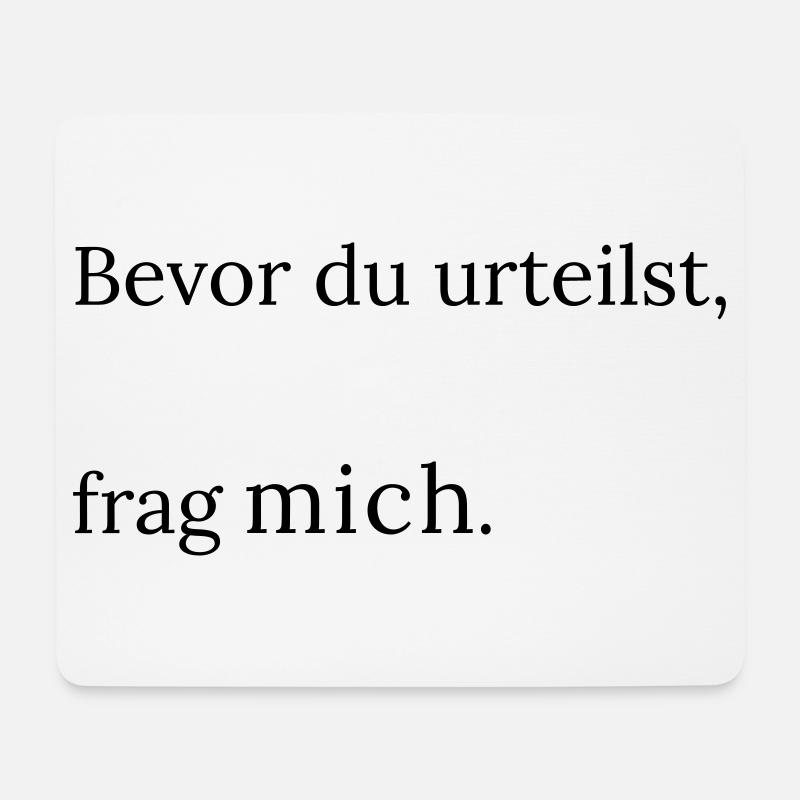 Frag_mich - Mousepad (Querformat) - Weiß