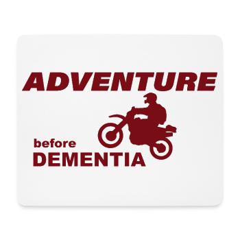 AVENTURE À MOTO - Tapis de souris (format paysage) - blanc - Devant