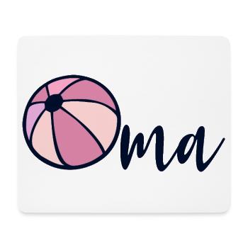 Wasserball Oma - Mousepad (Querformat) - Weiß - Vorne