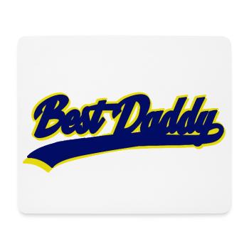 Meilleure typographie Daddy Retro Sport - Tapis de souris (format paysage) - blanc - Devant