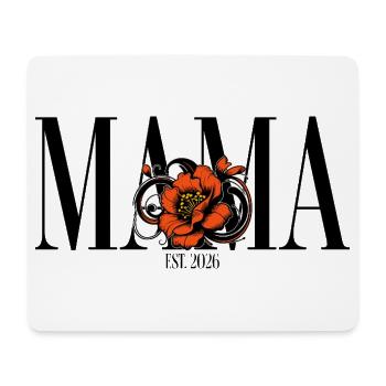 Mama – Vintage Blumen Design Geschenkidee - Mousepad (Querformat) - Weiß - Vorne