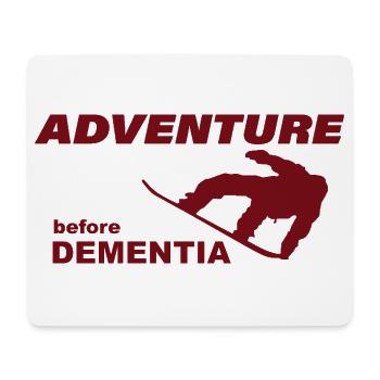 SNOWBOARD ADVENTURE - Mouse Pad (horizontal) - white - Front