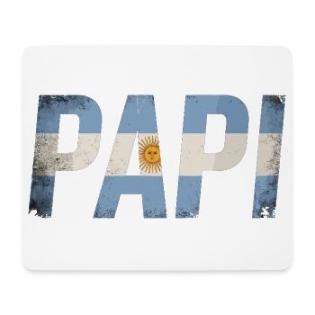 Papa Drapeau Argentin Papa Vintage - Tapis de souris (format paysage) - blanc - Devant