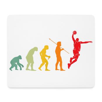 Ich kann nicht, ich habe Basketball Evolution Basketball Spiel - Mousepad (Querformat) - Weiß - Vorne