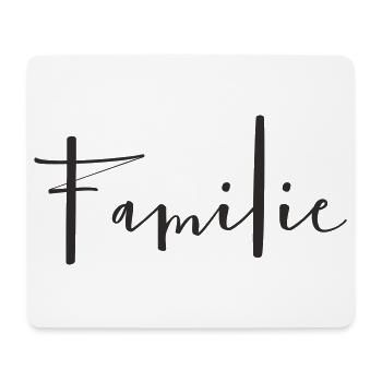 Familie – Liebevolles Textdesign - Mousepad (Querformat) - Weiß - Vorne