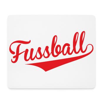 Football Rouge Vintage : Le Style du Finisseur - Tapis de souris (format paysage) - blanc - Devant