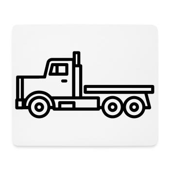 Lkw - Mousepad (Querformat) - Weiß - Vorne
