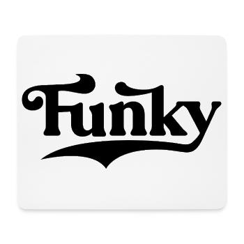Funky Music Bold typography design - Mouse Pad (horizontal) - white - Front