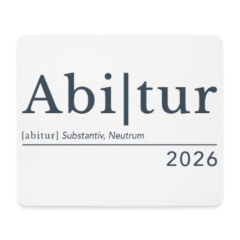 Abitur 2026 - Mousepad (Querformat) - Weiß - Vorne