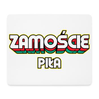 Zamość Piła. Name des Retro-Bezirks - Mousepad (Querformat) - Weiß - Vorne