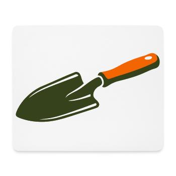 Schaufel Kelle Schatzsuche Garten - Mousepad (Querformat) - Weiß - Vorne