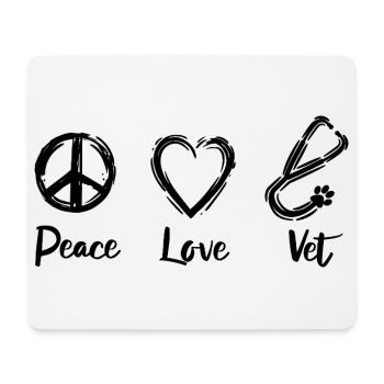 Vet Love - Mouse Pad (horizontal) - white - Front