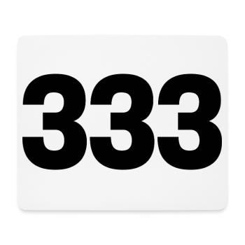 333 angel number - Mouse Pad (horizontal) - white - Front