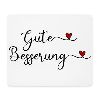 Gute Besserung - Mousepad (Querformat) - Weiß - Vorne