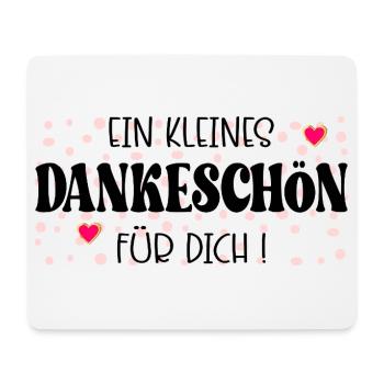 Kleines Dankeschön - Mousepad (Querformat) - Weiß - Vorne