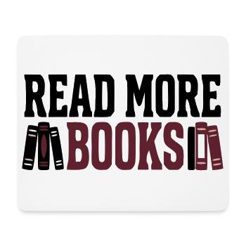 Read More Books Lesen Buchclub Lehrerin - Mousepad (Querformat) - Weiß - Vorne