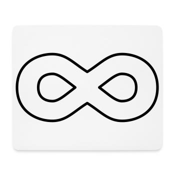 Unendlichkeitszeichen – Zeitloses Symbol Design - Mousepad (Querformat) - Weiß - Vorne