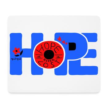 Hope Hoffnung - Tapis de souris (format paysage) - blanc - Devant