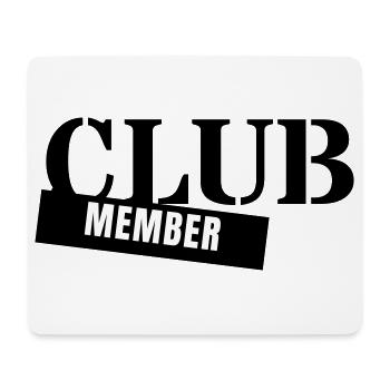 Club Member - Verein Mitglied Team Party Gruppe - Mousepad (Querformat) - Weiß - Vorne