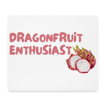 Drachenfrucht Enthusiast - Mousepad (Querformat) - Weiß - Vorne