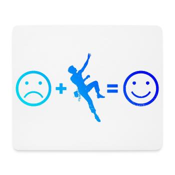 Geschenkidee für die Bouldererin mit Sportklettern - Mousepad (Querformat) - Weiß - Vorne