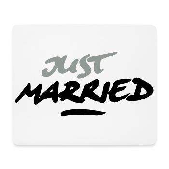 just married 2C - Mousepad (Querformat) - Weiß - Vorne