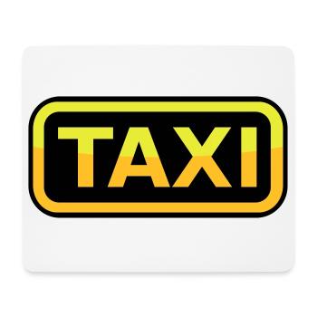 Taxi Schild - Mousepad (Querformat) - Weiß - Vorne