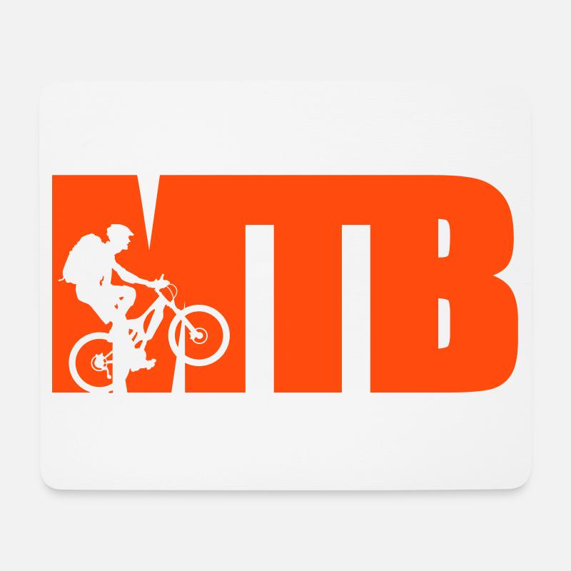 MTB - Mousepad (Querformat) - Weiß