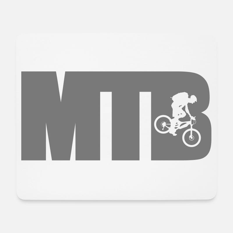 MTB - Mousepad (Querformat) - Weiß