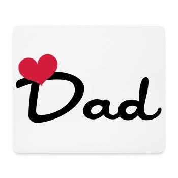 Dad - Tapis de souris (format paysage) - blanc - Devant