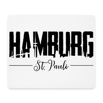 Hamburg St. Pauli, Reeperbahn, Kiez - Mousepad (Querformat) - Weiß - Vorne