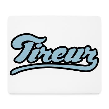 Tireur pétanque flex - Tapis de souris (format paysage) - blanc - Devant