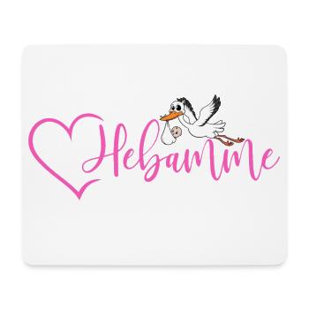 Hebamme  - Mousepad (Querformat) - Weiß - Vorne