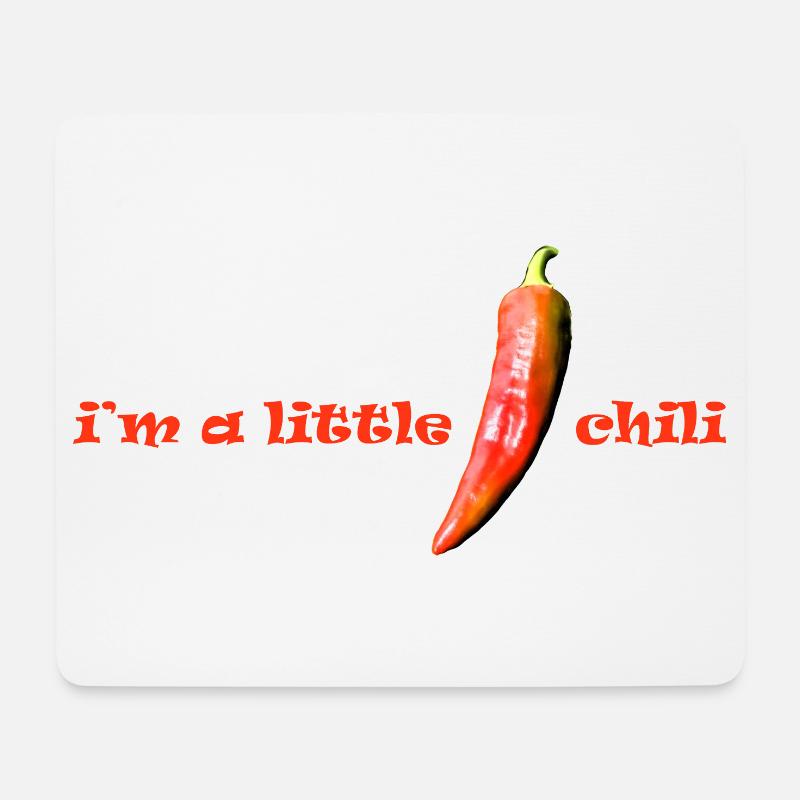 i m a little chili - Mousepad (Querformat) - Weiß