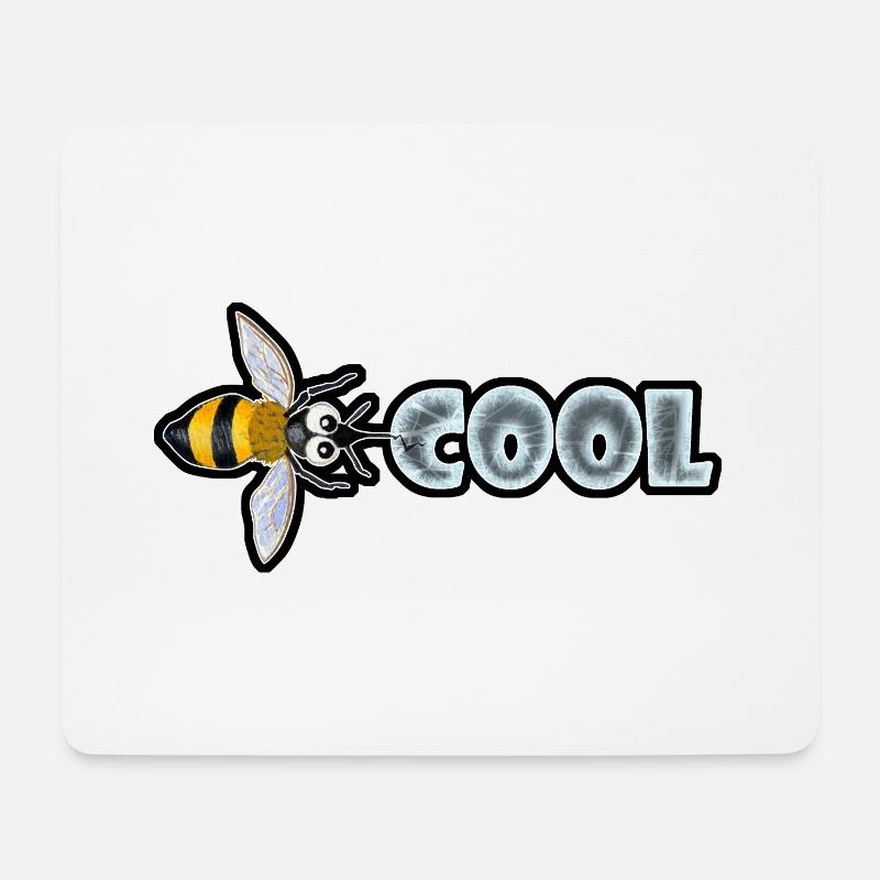 BEE COOL (horizontal) - Tapis de souris (format paysage) - blanc