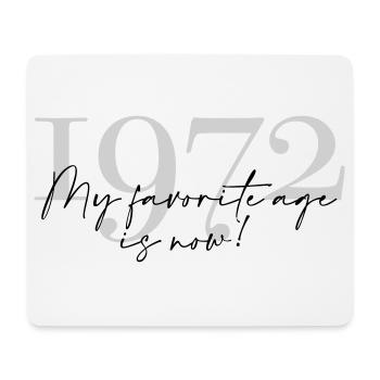 Vintage Year 1972 Script - Mouse Pad (horizontal) - white - Front
