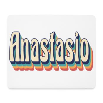 Anastasio t-shirt rétro vintage t-shirt cadeau - Tapis de souris (format paysage) - blanc - Devant