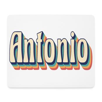 Antonio t-shirt rétro vintage t-shirt cadeau - Tapis de souris (format paysage) - blanc - Devant