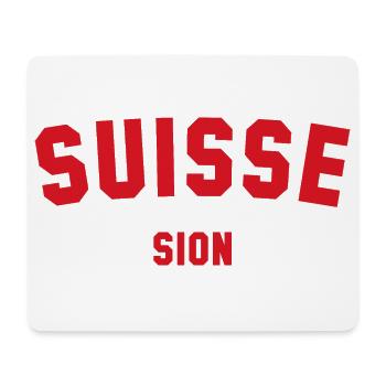 SION Suisse Switzerland Schweiz - Mousepad (Querformat) - Weiß - Vorne