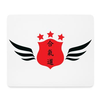 Aikido – Kampfsport – Aikido - Mousepad (Querformat) - Weiß - Vorne