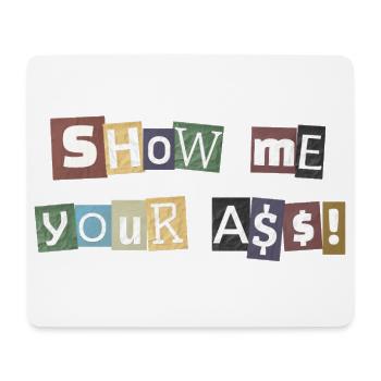 SYMA Letter Collage - Mouse Pad (horizontal) - white - Front