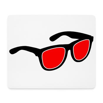 Sunglasses - Mouse Pad (horizontal) - white - Front